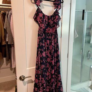 Lulus love in bloom off shoulder dress